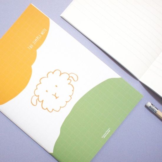 허쉬드브라운 A5 더심플라인노트 VER2. [FACE]