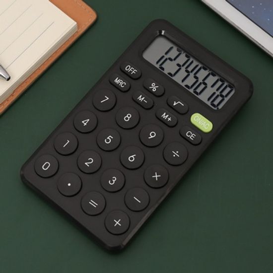 8자리 심플 전자계산기(블랙) 데스크 사무용계산기