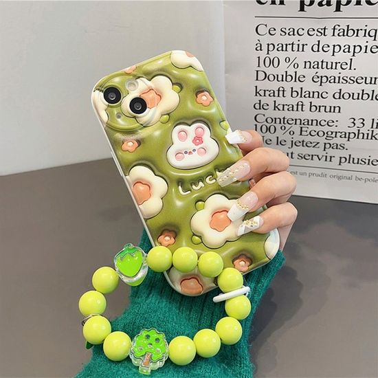 갤럭시 a42 a32 말랑 엠보 토끼 핸드폰줄 젤리 케이스