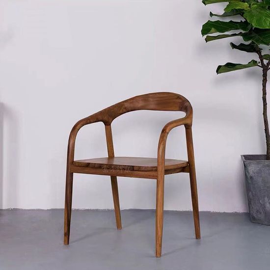 북유럽풍 호두나무 원목의자(E)