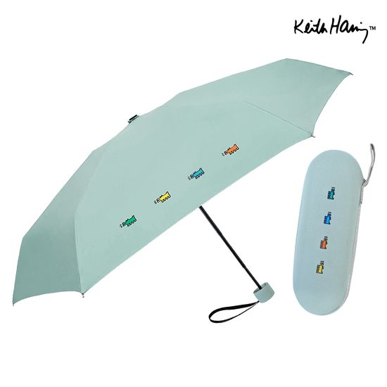 [파우치2개세트]키스해링 6K 미니퍼피ver2 5단양우산