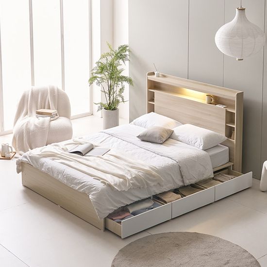 호텔라인 SS침대 LED조명서랍 (매트별도) TP263