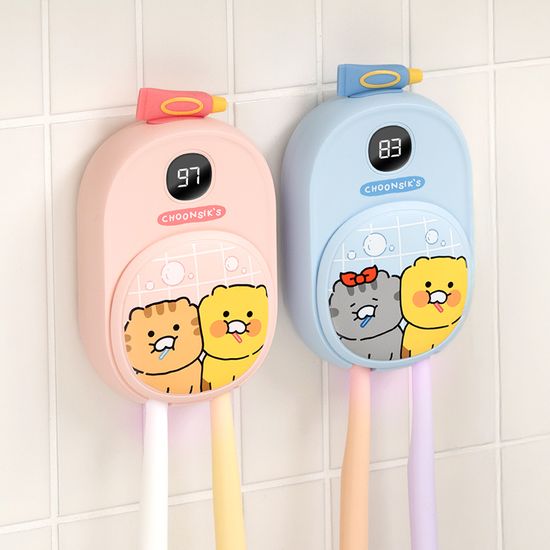 카카오프렌즈 춘식이 듀얼 칫솔 살균 건조기 살균기