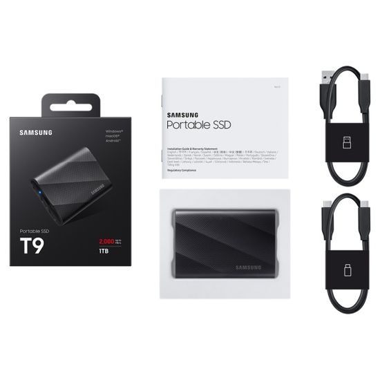 삼성전자 삼성 T9 외장SSD 포터블 1TB MU-PG1T0B/WW