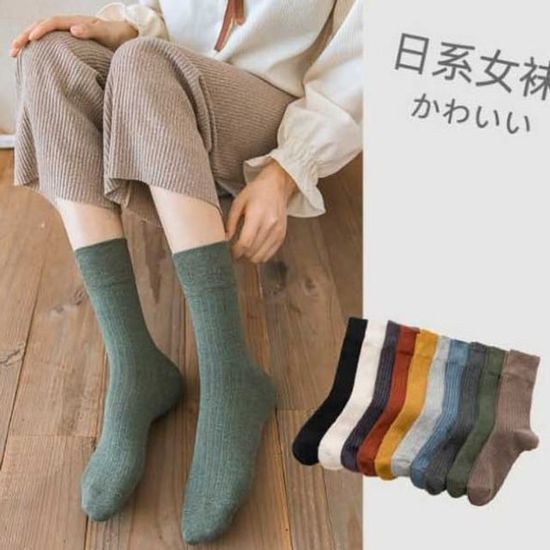 10컬러 여성 골지밴드양말 SLT-SS07(WD75DEF)