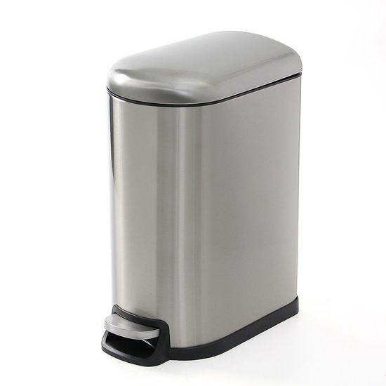 페달 휴지통 틈새 쓰레기통 10L 무소음(WEC800F)