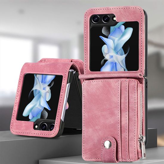 갤럭시 Z플립 6 5 4 3 가죽 분리형 카드 지갑 케이스