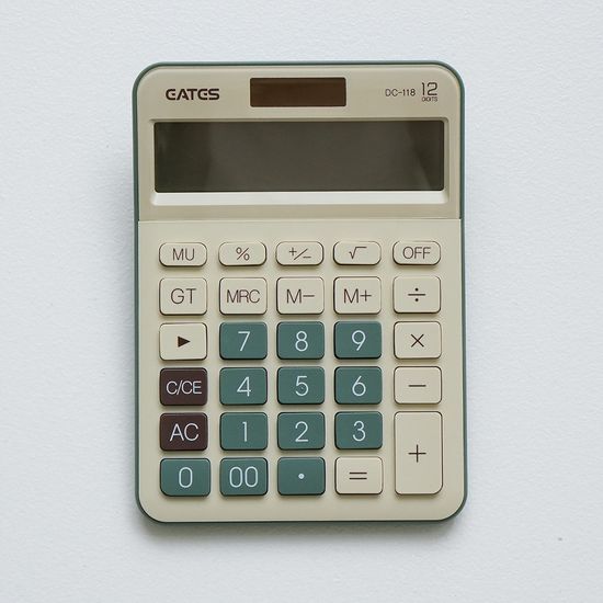 레트로 그린 예쁜 사무용 회계 기계식