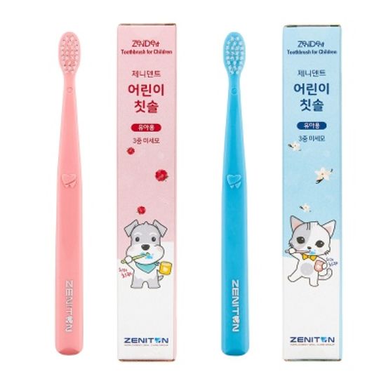 제니튼 제니덴트 어린이 칫솔 4개