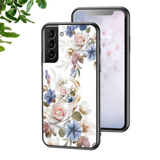 갤럭시 s23 22 21 노트20 플라워 골드 큐빅 링 케이스