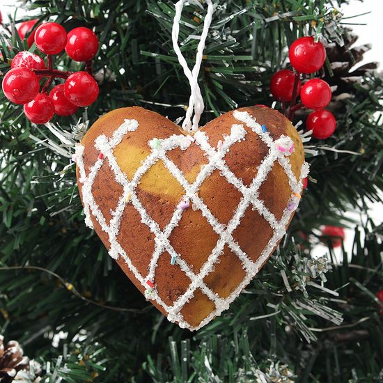 [도토로]쿠키마을 오너먼트 4p(하트도넛)