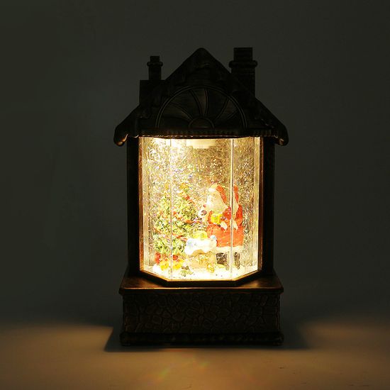 [도토로] LED 크리스마스 스노우볼 오르골(산타 하우