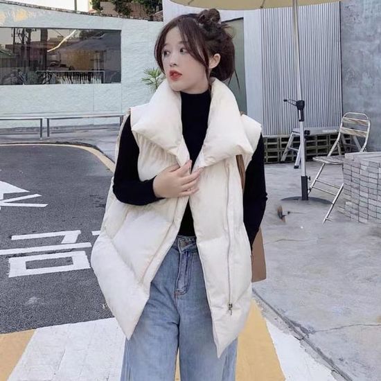 여성 오버핏 조끼 따뜻한 보온패딩(WB1D8D5)