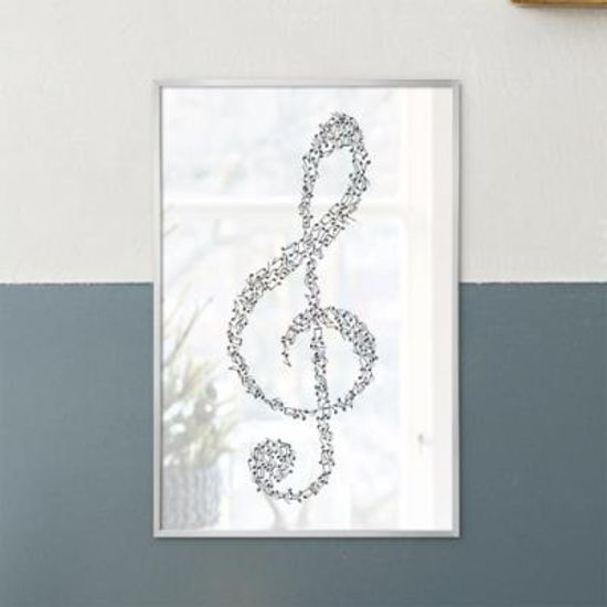 iu127-높은음자리표-중형메탈프레임액자