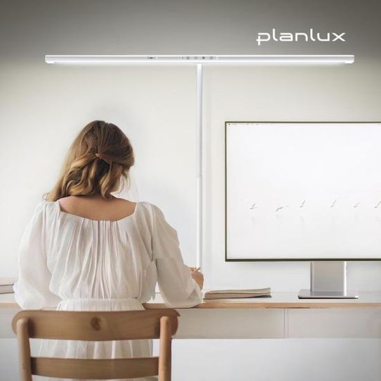 플랜룩스 모티프로 LED 와이드 책상 스탠드 시력보호