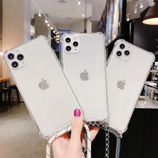 아이폰11 pro max xr xs 핸드폰줄 스트랩 젤리 케이스