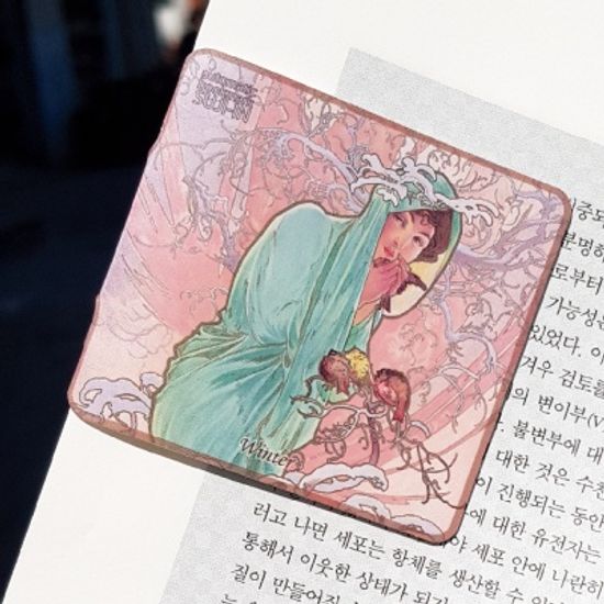 [수지인] 알폰스무하_자동책갈피 8종 (선택 4개 세트)