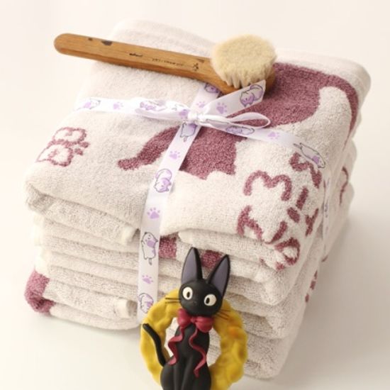 [특가] 냥이 일러스트 호텔 세면수건 4장세트