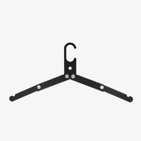 휴대용 2단 접이식 옷걸이 미니 휴대용 캠핑옷걸이