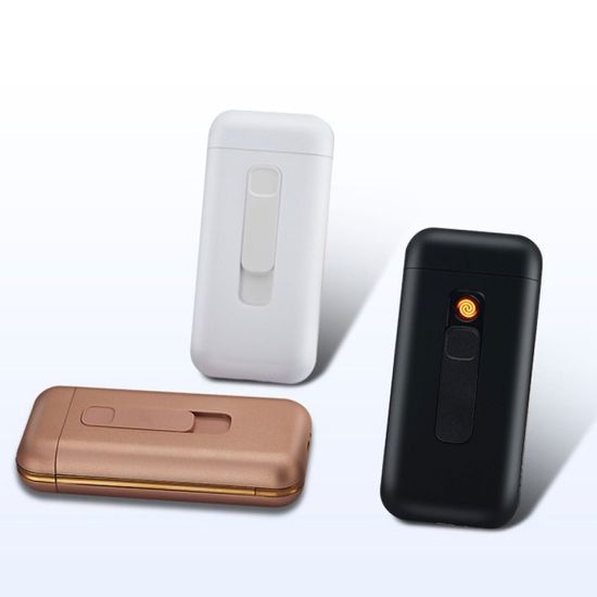USB 충전식 라이터 일체형 슬림 하드 담배케이스 20개