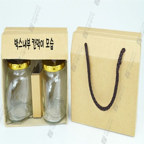 타원 250 다용도 수체청 유리 병+보호망사 100매[WBDB