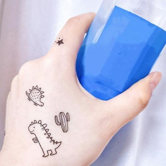 멜로우 어린이 타투스티커  다이노&갤럭시