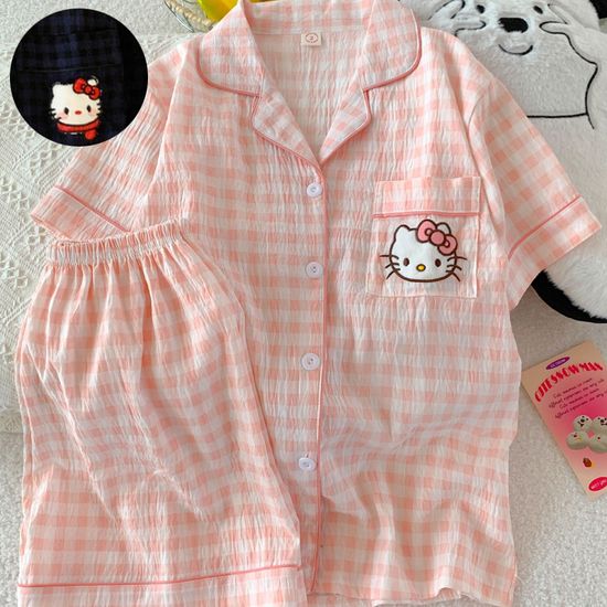 시온즈 클라우드 코튼 반팔 파자마 세트 잠옷