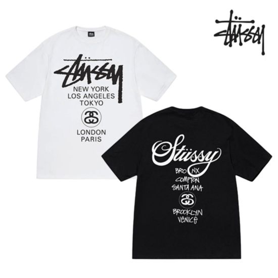 [스투시] 월드투어 반팔 티셔츠 택1