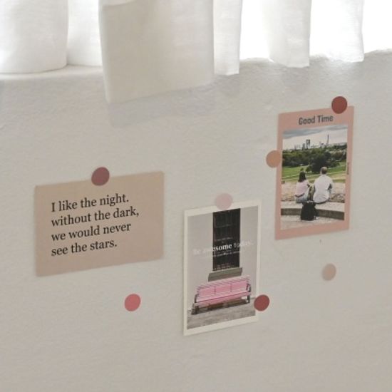 via archive ROSY COTTAGE 도트스티커