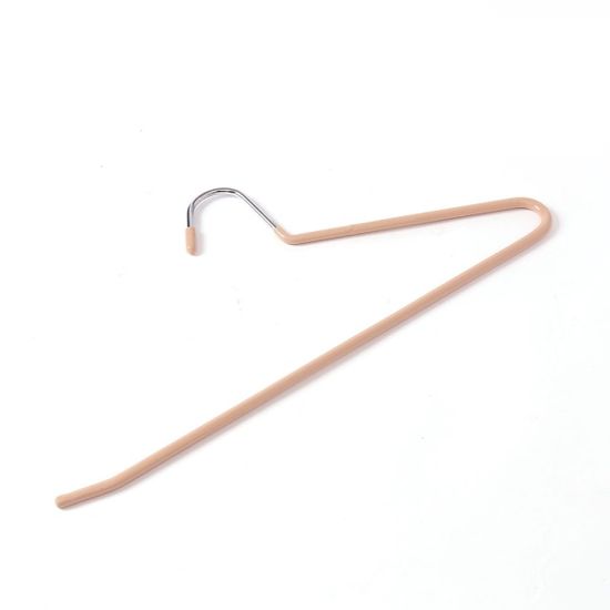 제트 논슬립 바지걸이 10p세트 코팅 옷걸이 살구색