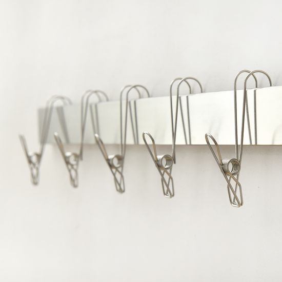 스텐 다용도 주방 미니 후크 빨래 집게 10개입