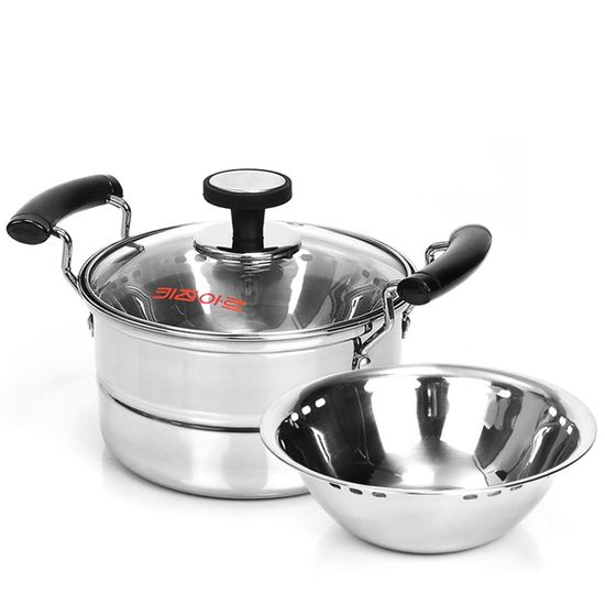 키친아트 스텐 계란찜 냄비 16cm