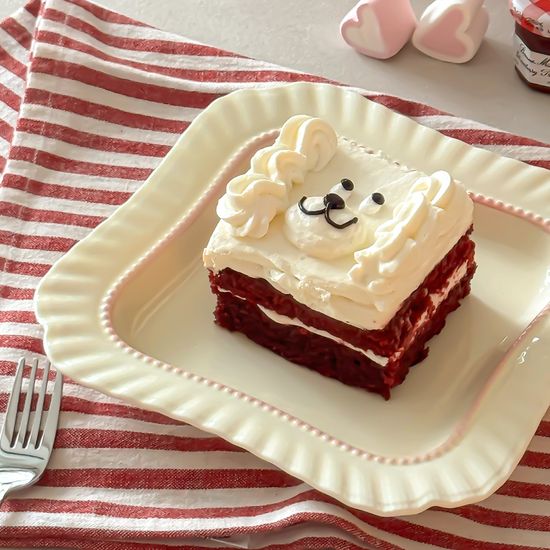 쁘띠 프릴 플레이트 감성 홈카페 접시 3종