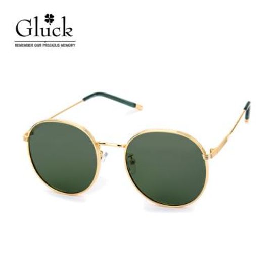 글륵 골드그린미러 원형 선글라스 GLS D52FJ80605P-C1