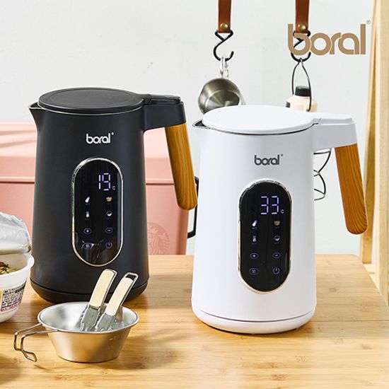 보랄 BIG LCD 디지털 이중 통스텐 1.7L주전자 BR-701D