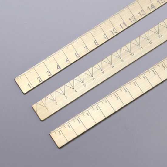 로그 황동자 30cm (Slim type)_Slim Brass Ruler