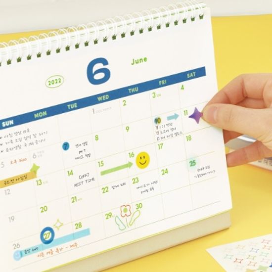 아이코닉 컬러 도형 다꾸 스티커팩 