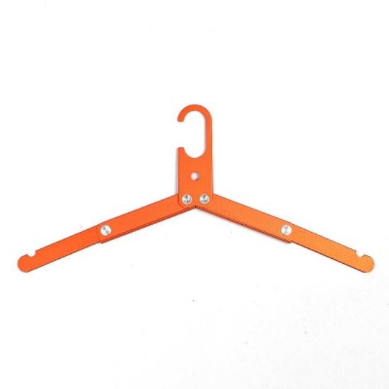 휴대용 2단 접이식 옷걸이(오렌지) 경량 폴딩옷걸이