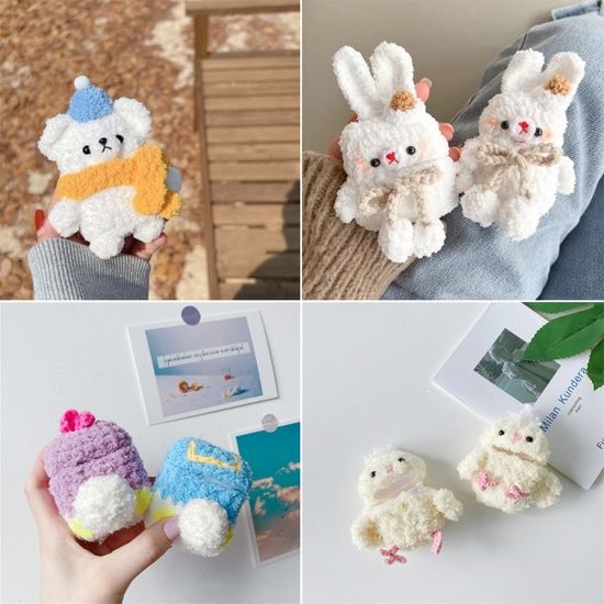 에어팟 3 2 1 프로 곰돌이 토끼 병아리 인형 털케이스