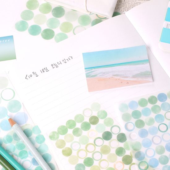 무드스티커_오후의바다