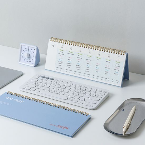 (만년형 6개월) 미드이어 위클리 플래너 데스크