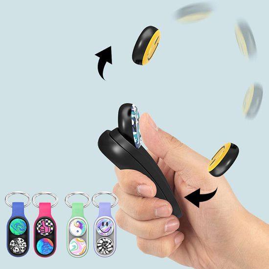 신기한 마그네틱 팝퍽 회전 피젯 스피너 핑거 장난감