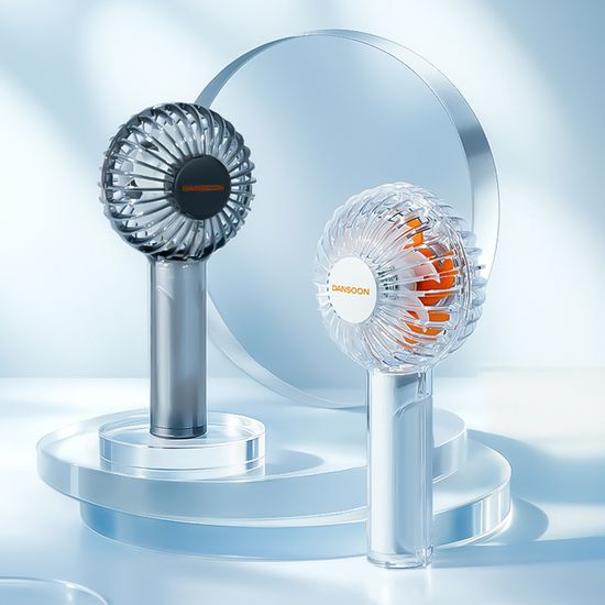 단순생활 미니 더블팬 휴대용 손 선풍기