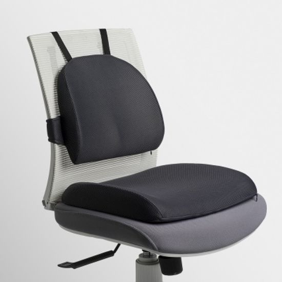 큐어백 인체공학 등받이쿠션 사무실 의자 허리방석