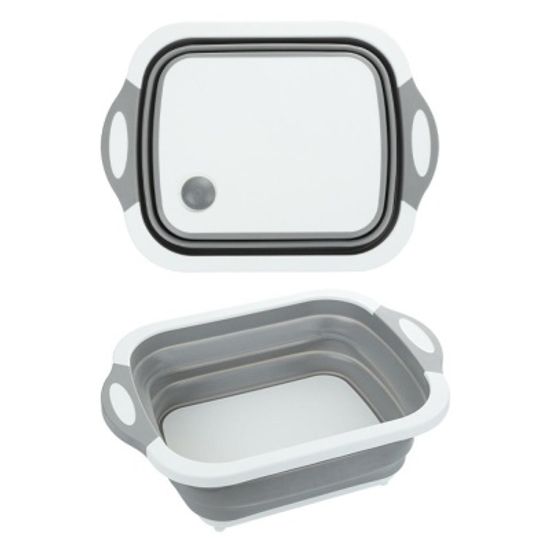 설거지통 물통 접이식 바구니 채반 받침대 캠핑용