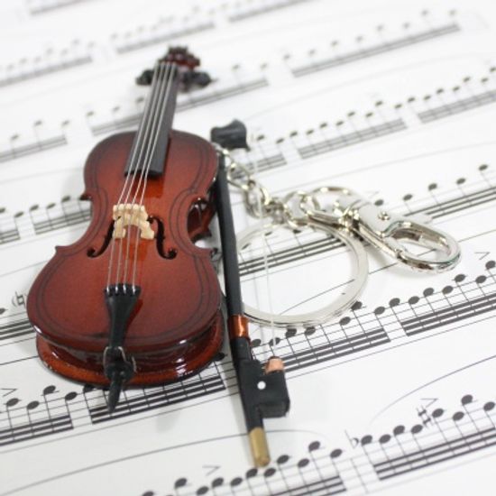 트리센트 바이올린 첼로 키링 열쇠고리 이니셜 키홀더