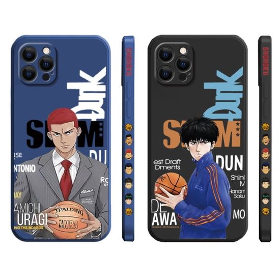 아이폰 13 12 11 슬램덩크 측면 디자인 실리콘 케이스