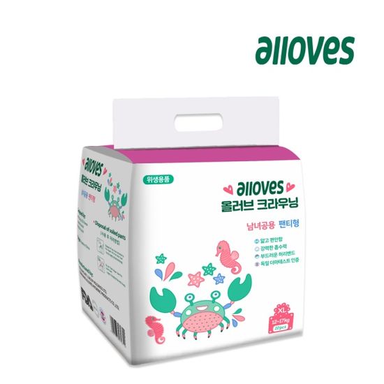올러브 크라우닝 팬티형 아기 기저귀 1팩