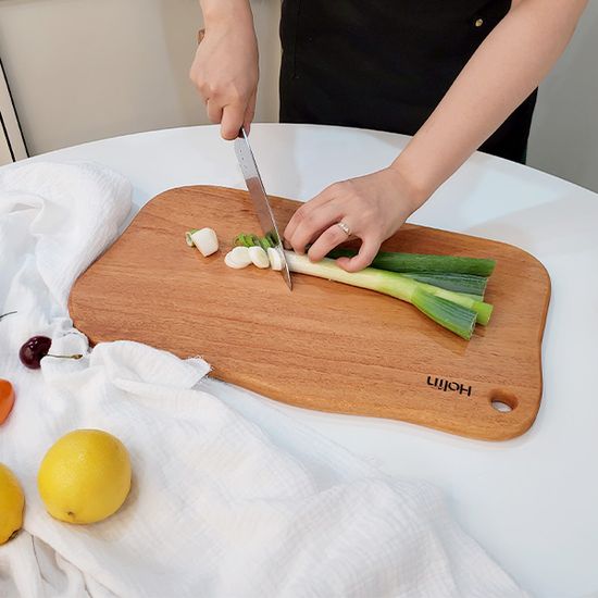 Holin 마호가니&월넛(호두) 원목 도마 SET-월넛 사각홈+스퀘어