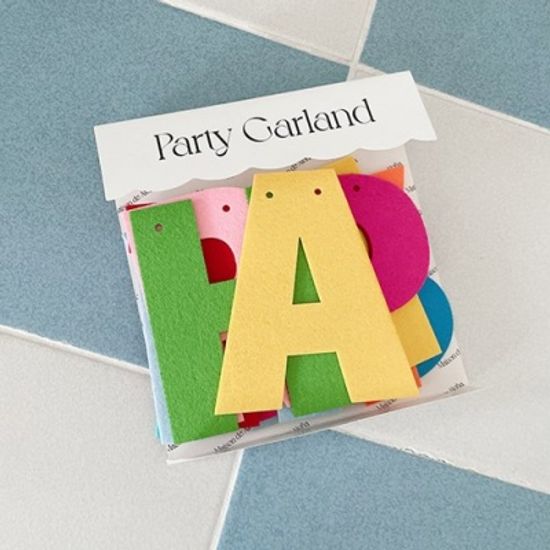 Color Felt Birthday Garland 컬러펠트생일가랜드
